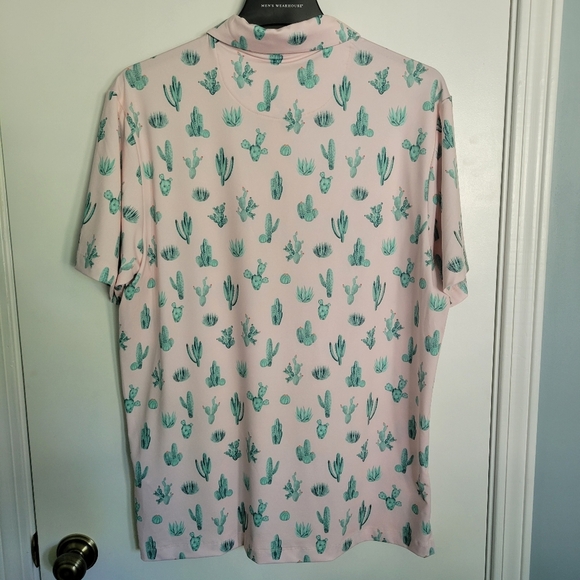 NEW Bad Birdie Core Polo Golf Shirt Mens Size Large/XL Thorn In Your Side Cactus - Picture 11 of 11